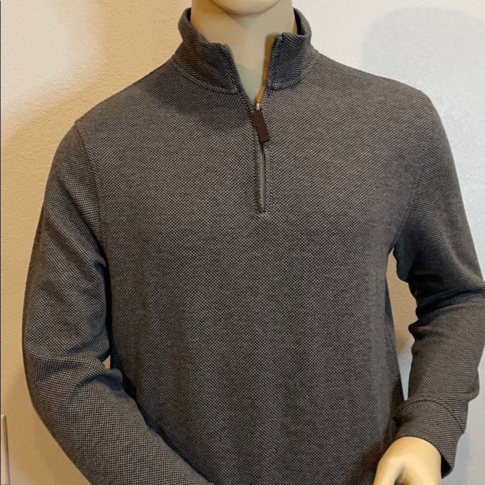 Tasso Elba 1/4 Zip Pullover Long Sleeve Size (M) - Picture 3 of 7